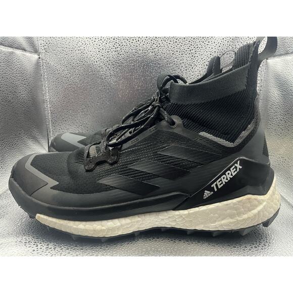 Adidas Terrex Free Hiker 2 Black Carbon Shoes Sneakers Men’s Size 10.5 USED - Picture 2 of 8